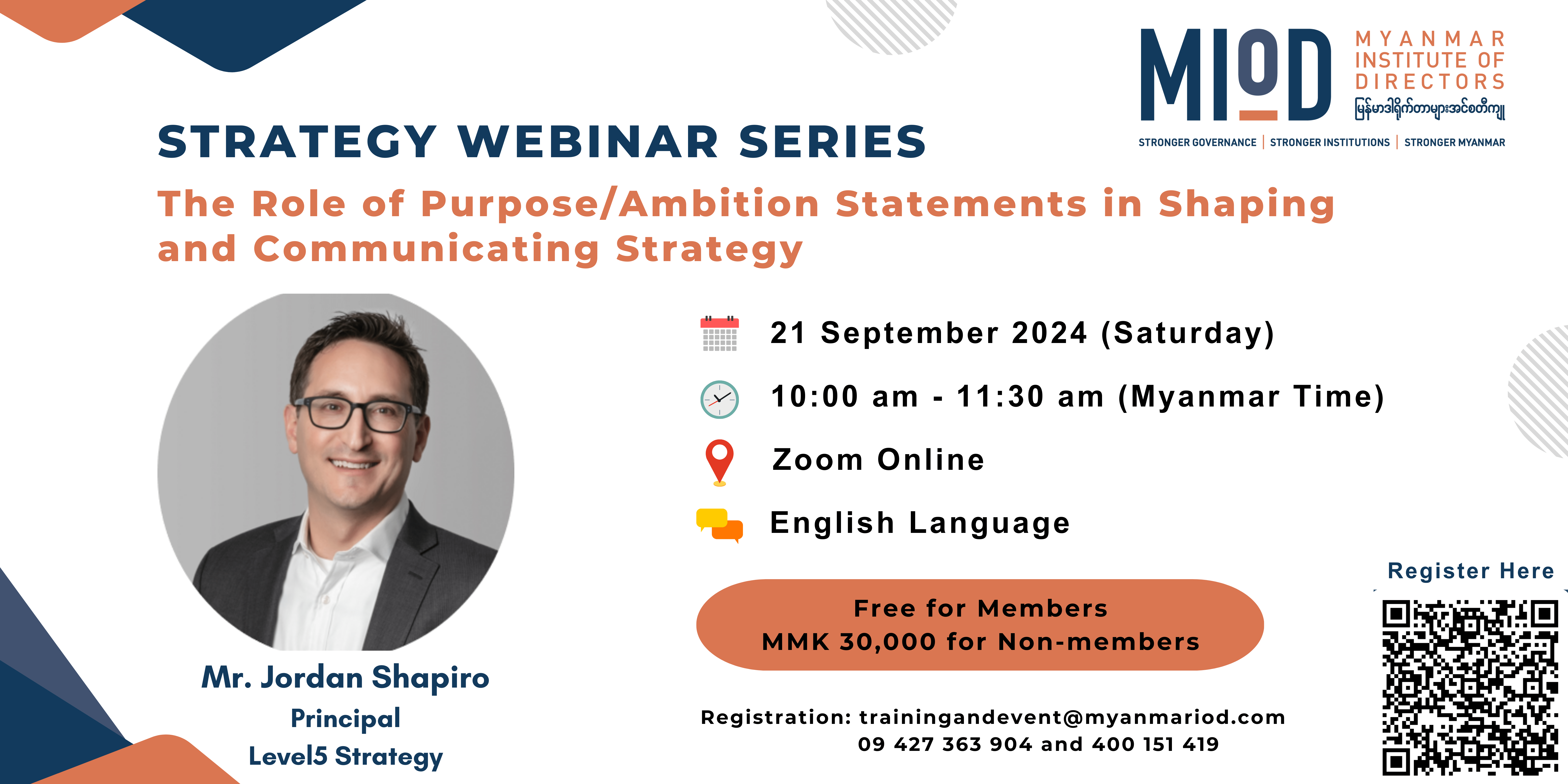 Strategy Webinar Series: The Role of Purpose/Ambition Statements in Shaping and Communicating Strategy