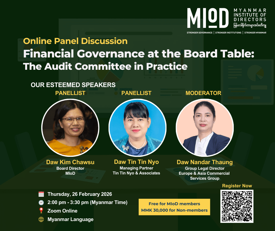 Online Panel Discussion: Financial Governance at the Board Table – The Audit Committee in Practice