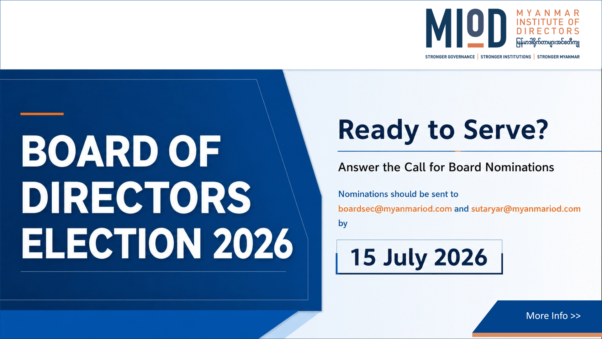 Election of Directors – MIoD AGM 2026